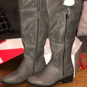 Dream Pairs Grey Knee High Boots